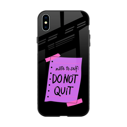 No Not Quit back phone cover | glass case for iphone xs max