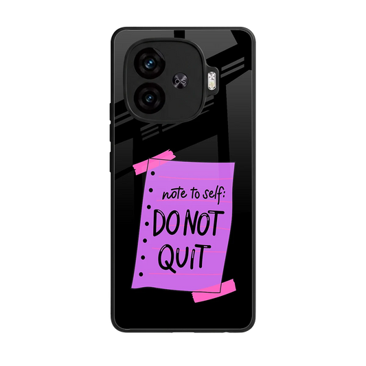 No Not Quit back phone cover | glass case for iqoo neo 10r 5g