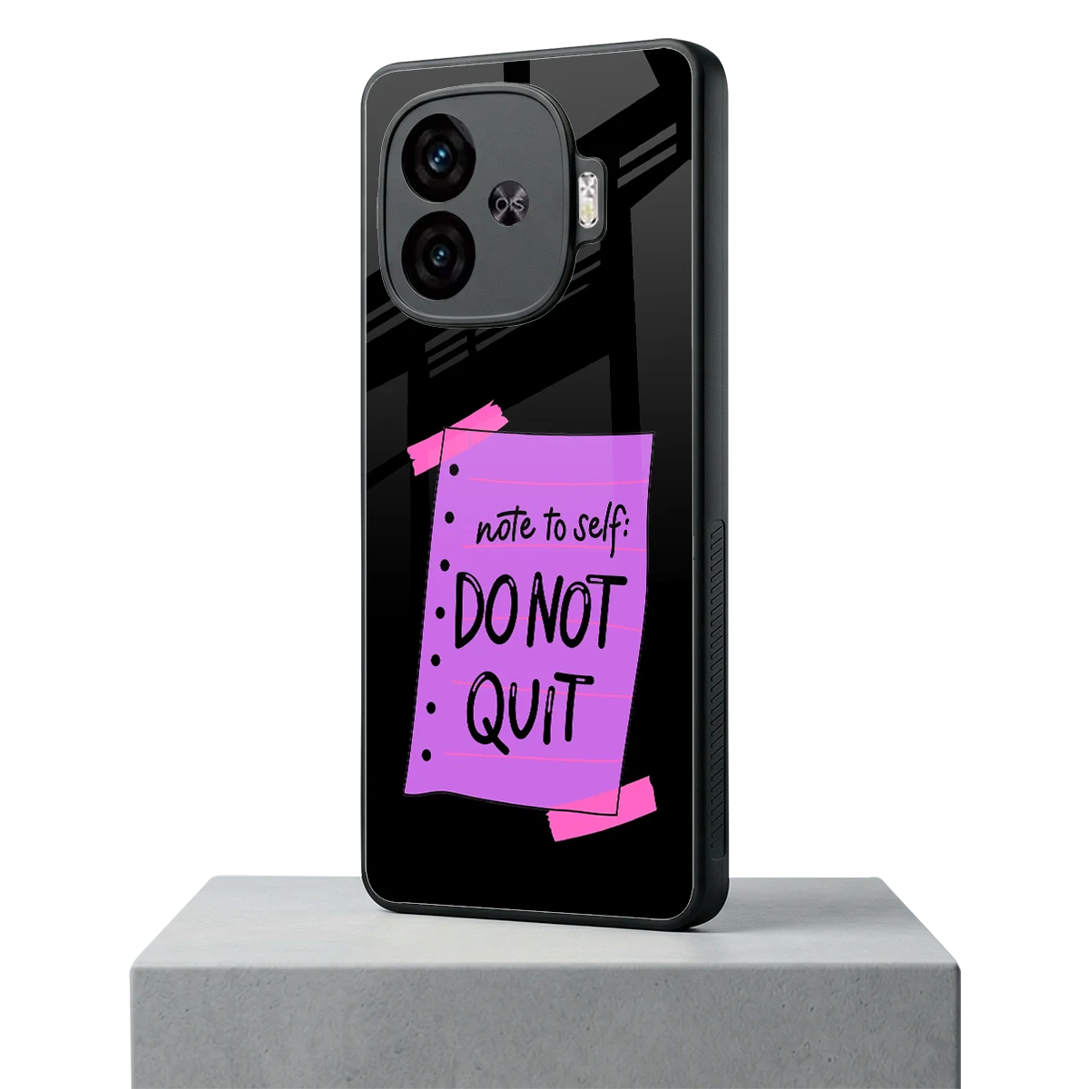 No Not Quit iqoo neo 10r 5g mobile cover | shockproof glass phone case