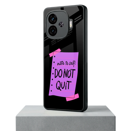 No Not Quit iqoo neo 10r 5g mobile cover | shockproof glass phone case