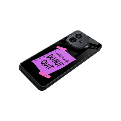 No Not Quit stylish phone case for iqoo neo 10r 5g | glossy glass and slim fit