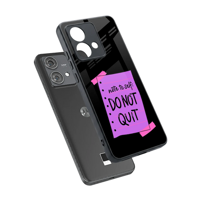 No Not Quit sleek motorola edge 40 neo 5g cover with tempered glass back and TPU edges