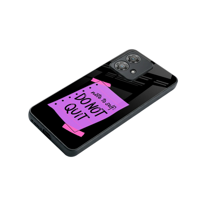 No Not Quit stylish phone case for motorola edge 40 neo 5g | glossy glass and slim fit