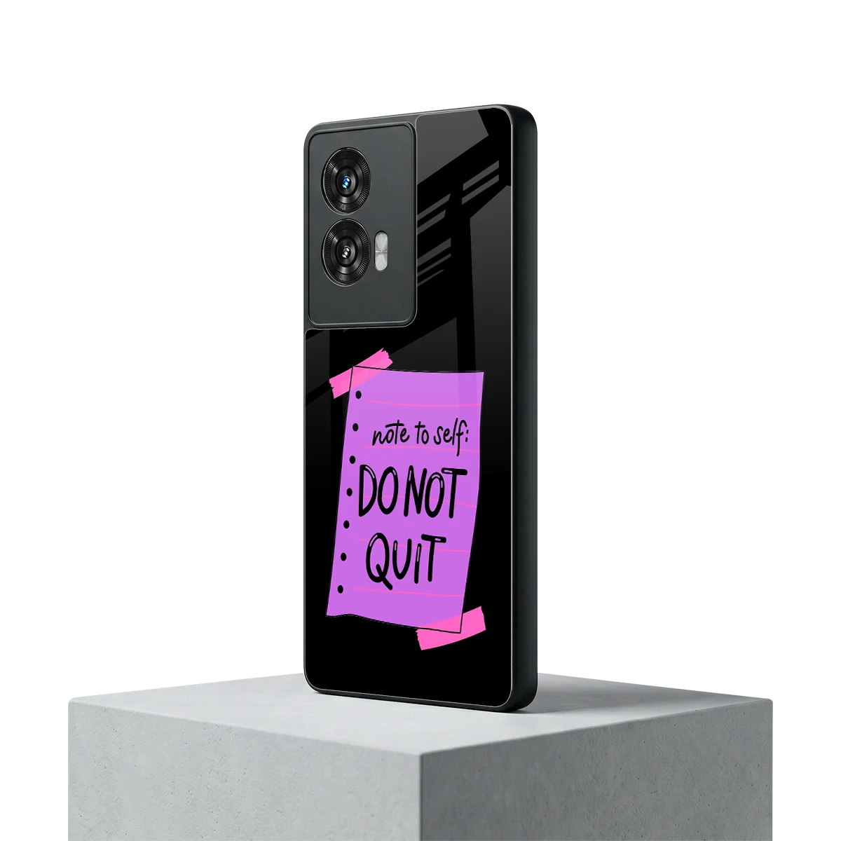 No Not Quit motorola edge 50 fusion mobile cover | shockproof glass phone case
