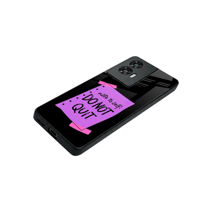 No Not Quit stylish phone case for motorola edge 50 fusion | glossy glass and slim fit