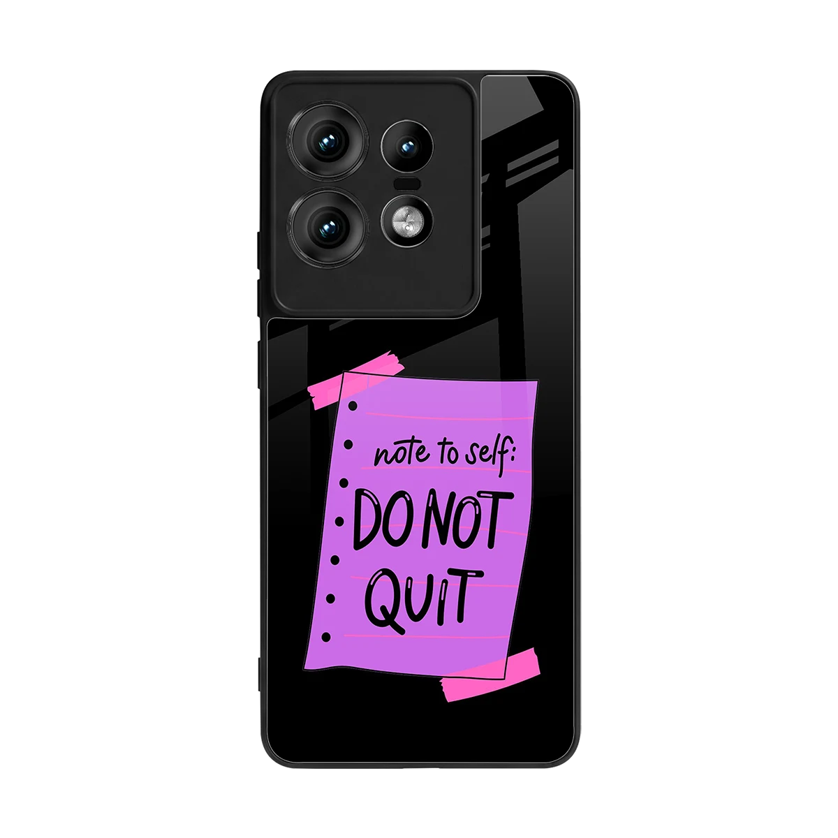 No Not Quit back phone cover | glass case for motorola edge 50 pro