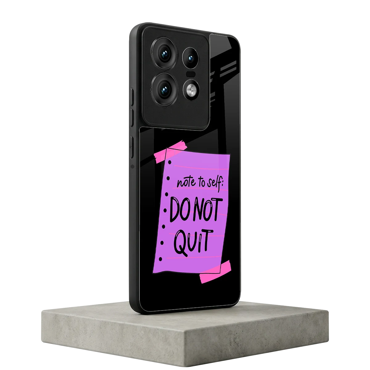 No Not Quit motorola edge 50 pro mobile cover | shockproof glass phone case