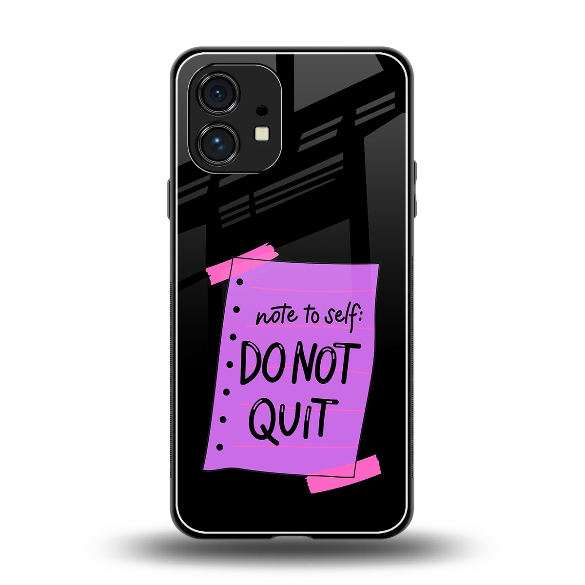 No Not Quit back phone cover | glass case for nothing phone 1