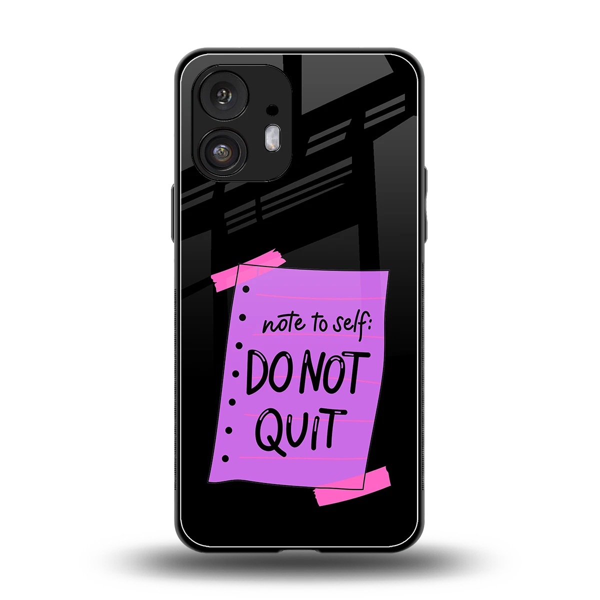 No Not Quit back phone cover | glass case for nothing phone 2