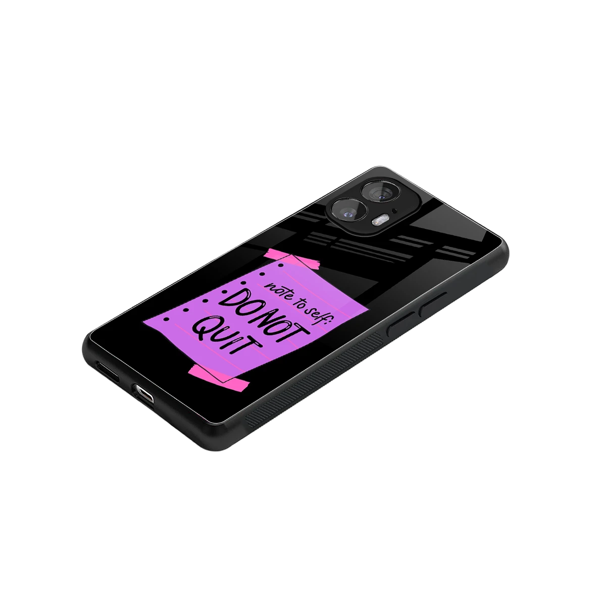 No Not Quit stylish phone case for nothing phone 2 | glossy glass and slim fit