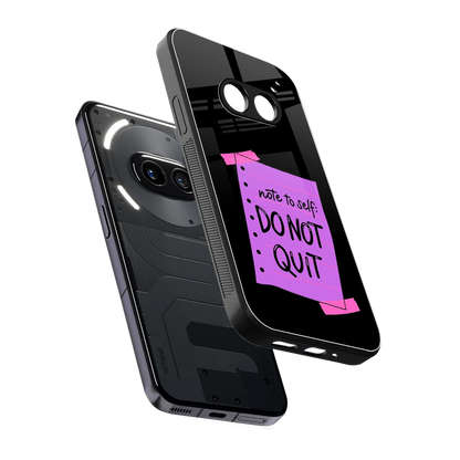 No Not Quit sleek nothing phone 2a cover with tempered glass back and TPU edges