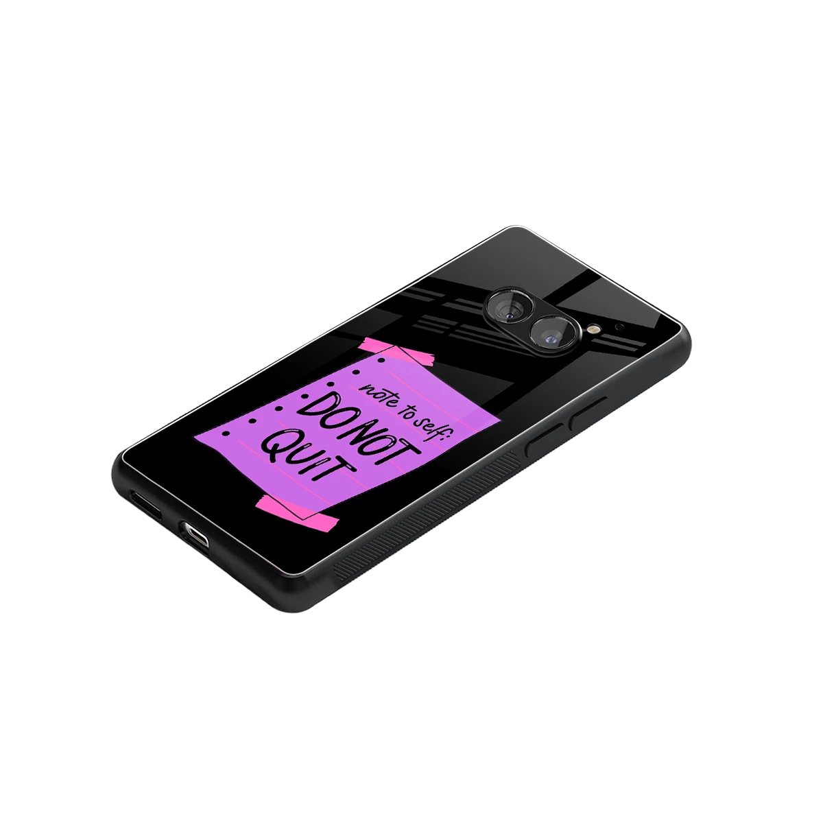 No Not Quit stylish phone case for nothing phone 2a | glossy glass and slim fit