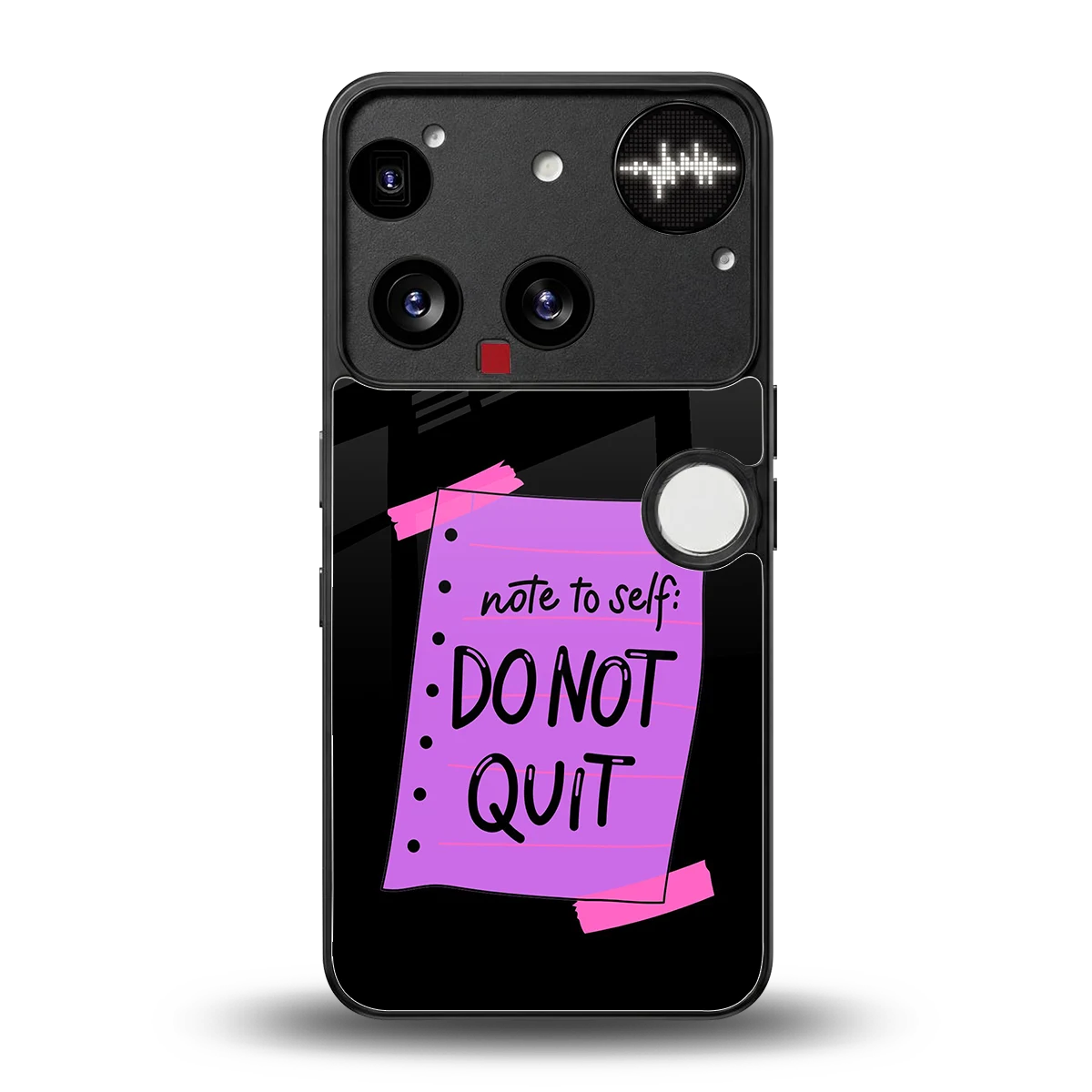 No Not Quit back phone cover | glass case for nothing phone 3