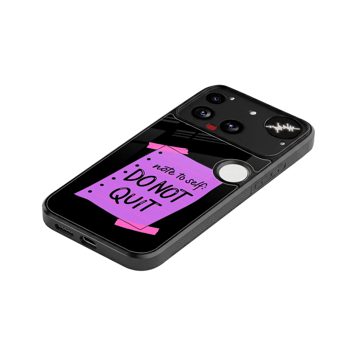 No Not Quit stylish phone case for nothing phone 3 | glossy glass and slim fit