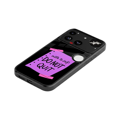 No Not Quit stylish phone case for nothing phone 3 | glossy glass and slim fit