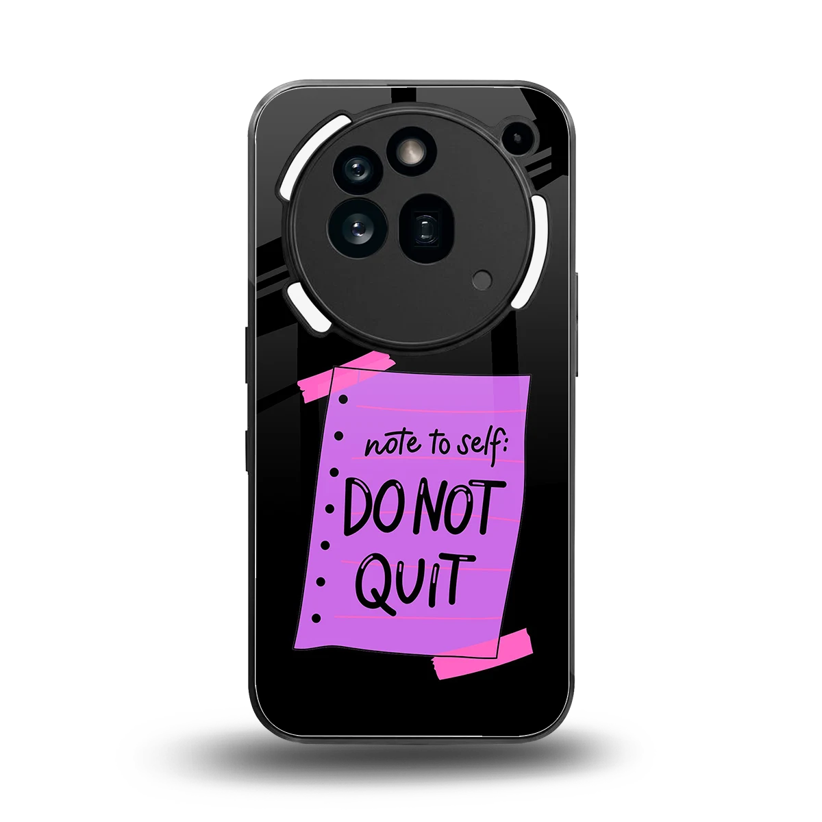 No Not Quit back phone cover | glass case for nothing phone 3a pro