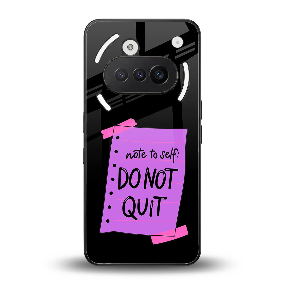 No Not Quit back phone cover | glass case for nothing phone 3a