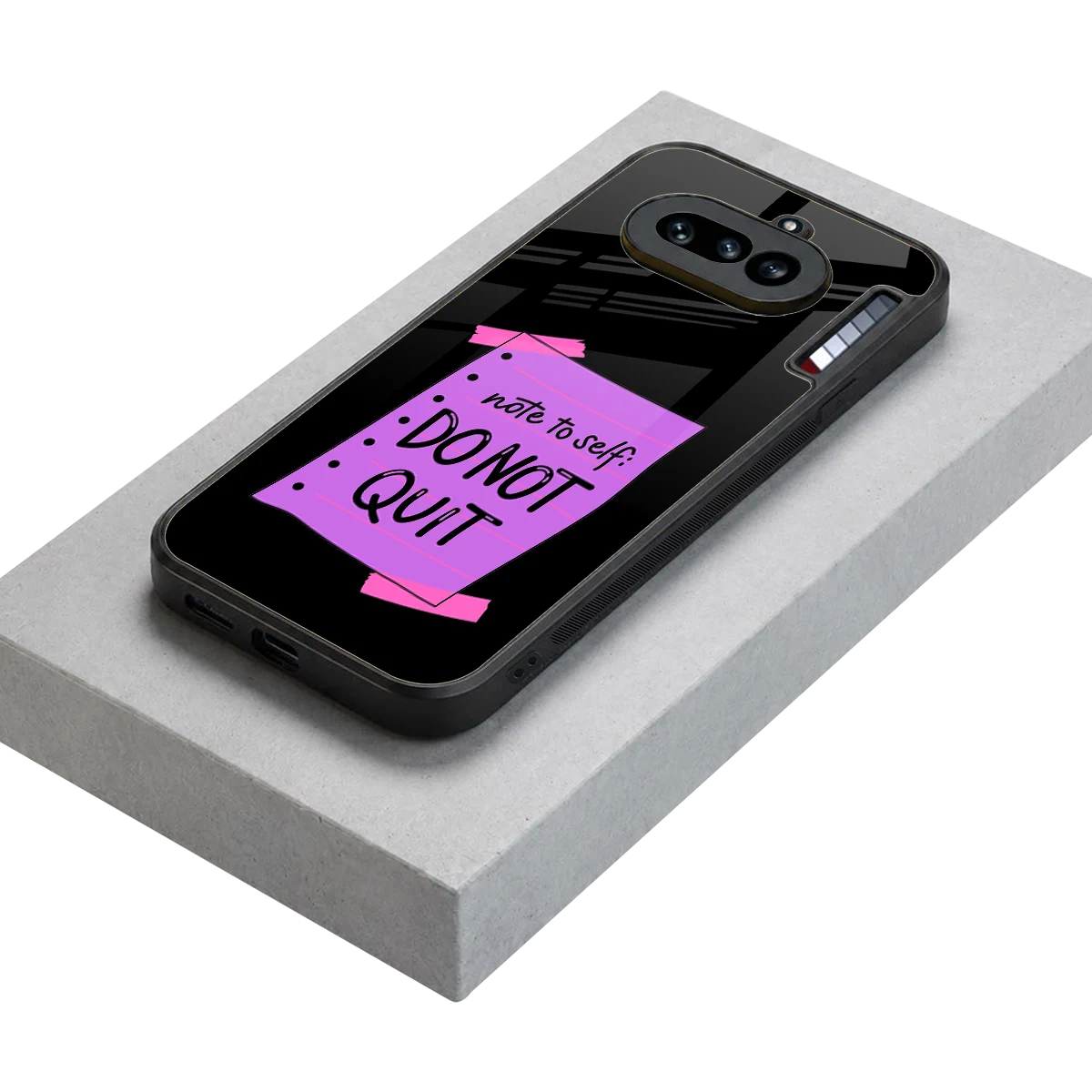 No Not Quit stylish phone case for nothing phone 4a | glossy glass and slim fit