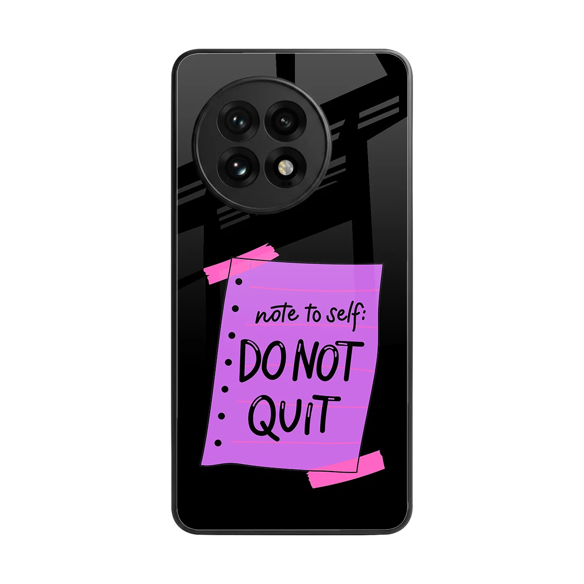 No Not Quit back phone cover | glass case for oneplus 13r