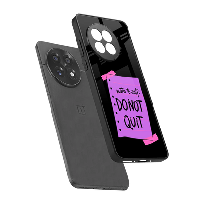 No Not Quit sleek oneplus 13r cover with tempered glass back and TPU edges