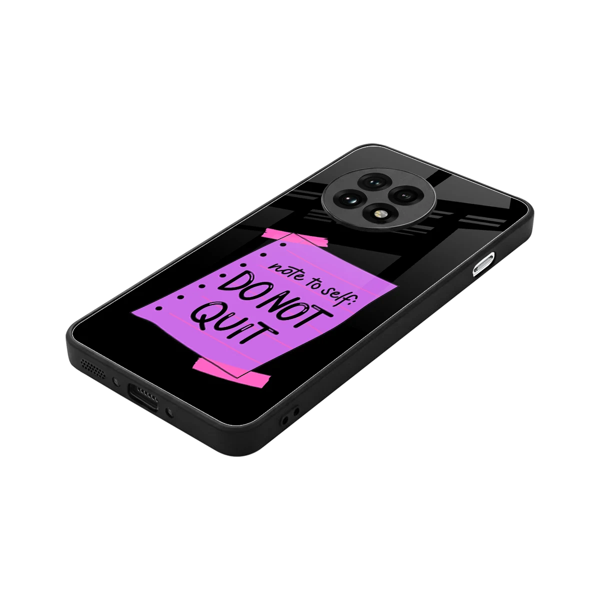 No Not Quit stylish phone case for oneplus 13r | glossy glass and slim fit