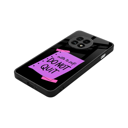 No Not Quit stylish phone case for oneplus 13r | glossy glass and slim fit