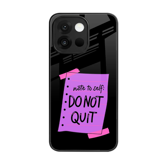 No Not Quit back phone cover | glass case for oneplus 13s