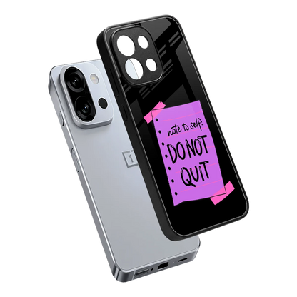 No Not Quit sleek oneplus 13s cover with tempered glass back and TPU edges