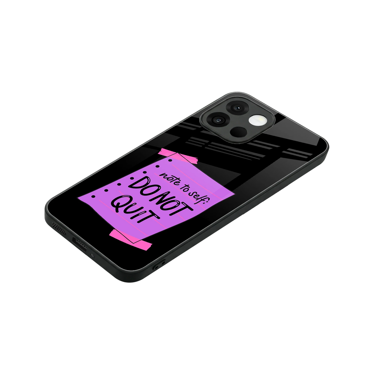 No Not Quit stylish phone case for oneplus 13s | glossy glass and slim fit