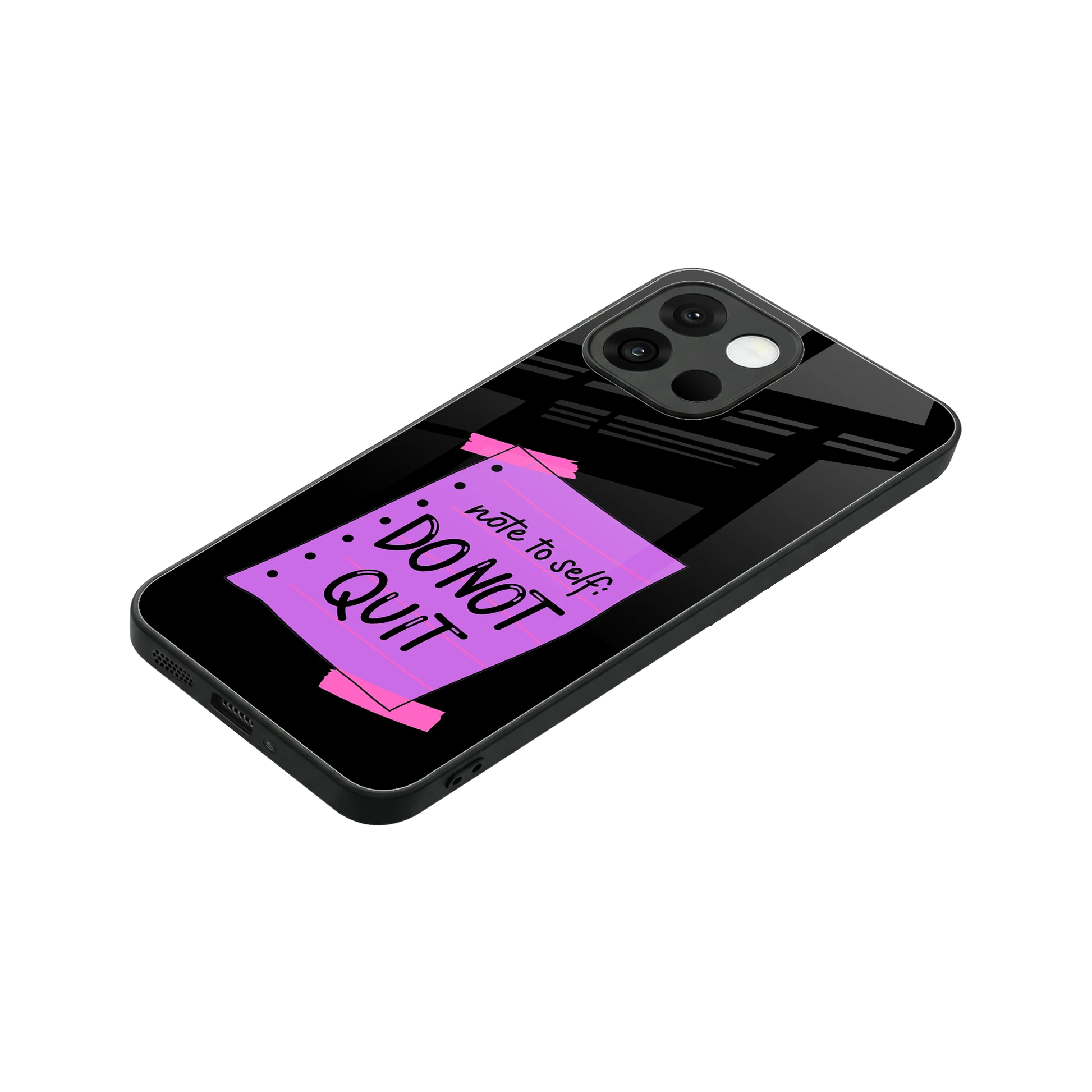 No Not Quit stylish phone case for oneplus 13s | glossy glass and slim fit