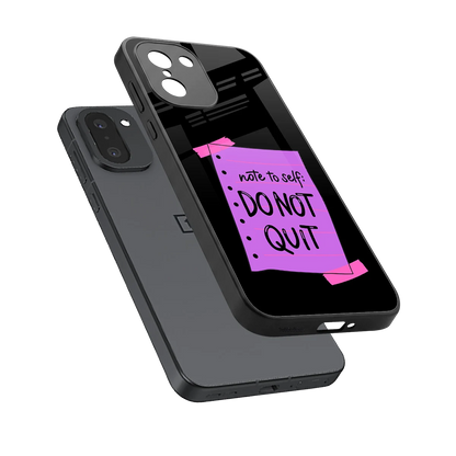 No Not Quit sleek oneplus 15r cover with tempered glass back and TPU edges