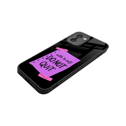 No Not Quit stylish phone case for oneplus 15r | glossy glass and slim fit