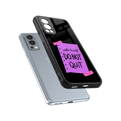No Not Quit sleek oneplus nord 2 cover with tempered glass back and TPU edges