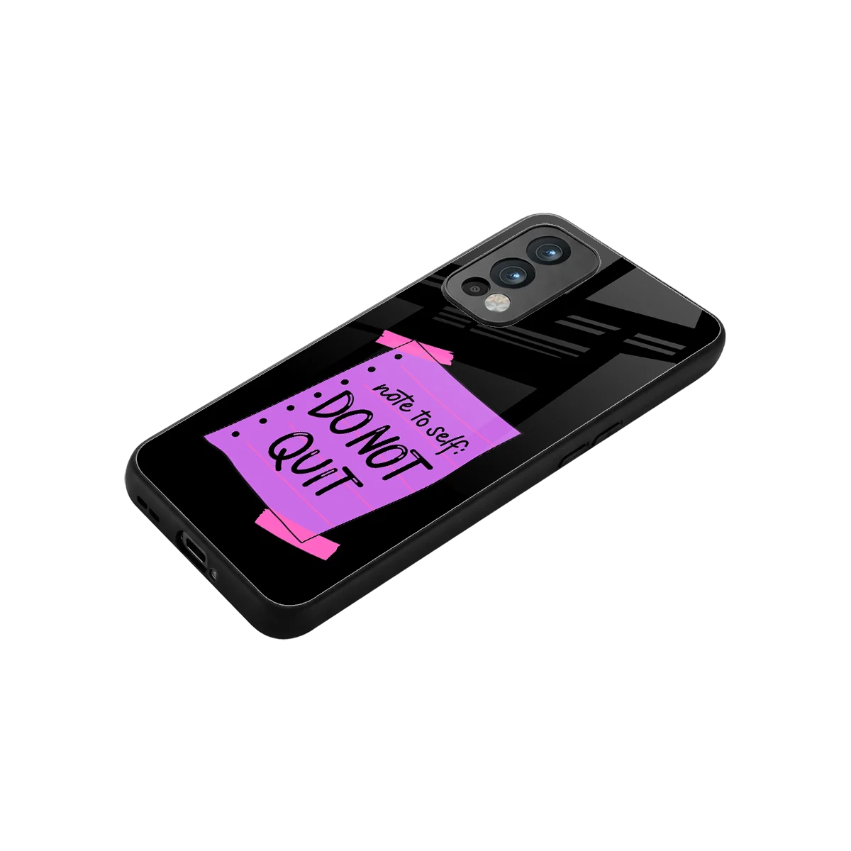 No Not Quit stylish phone case for oneplus nord 2 | glossy glass and slim fit