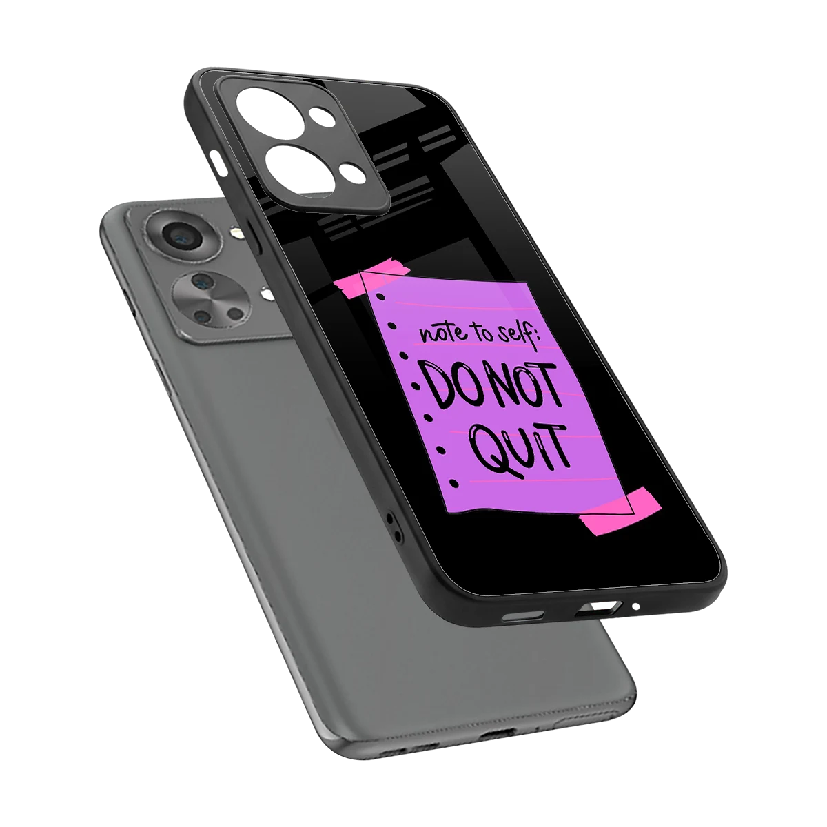 No Not Quit sleek oneplus nord 2t cover with tempered glass back and TPU edges