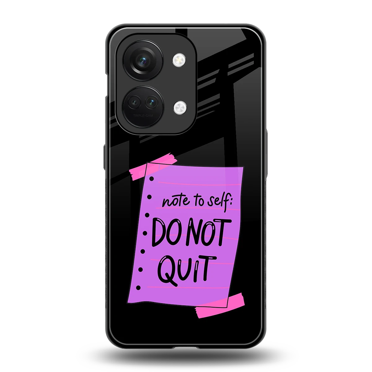 No Not Quit back phone cover | glass case for oneplus nord 3