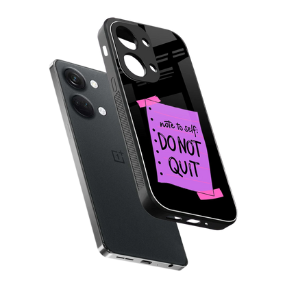 No Not Quit sleek oneplus nord 3 cover with tempered glass back and TPU edges