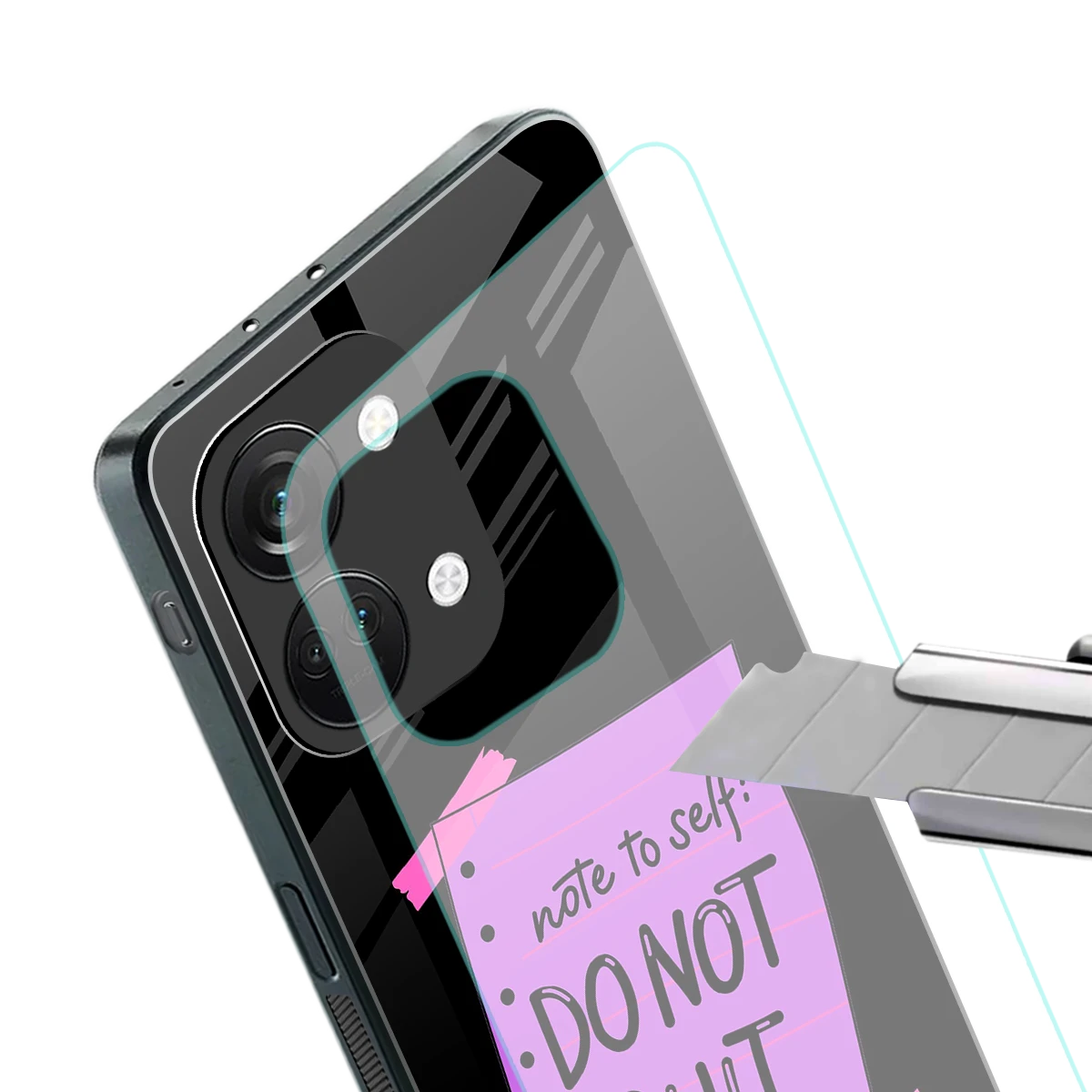 No Not Quit stylish phone case for oneplus nord 3 | glossy glass and slim fit