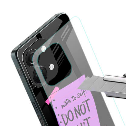 No Not Quit stylish phone case for oneplus nord 3 | glossy glass and slim fit