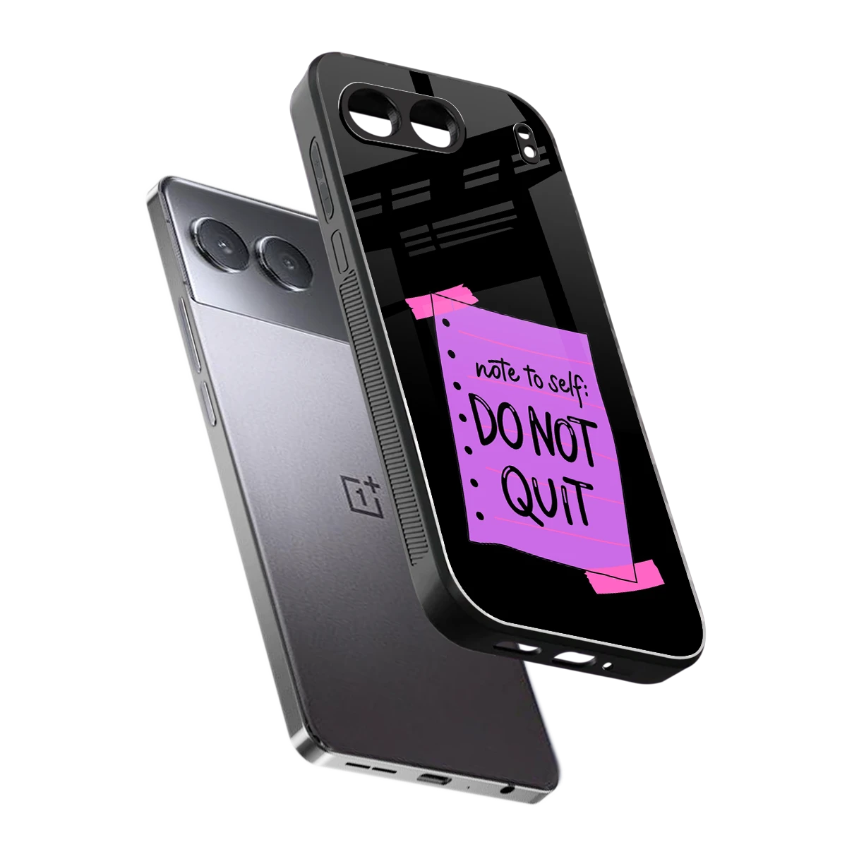 No Not Quit sleek oneplus nord 4 cover with tempered glass back and TPU edges