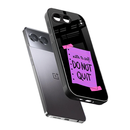 No Not Quit sleek oneplus nord 4 cover with tempered glass back and TPU edges
