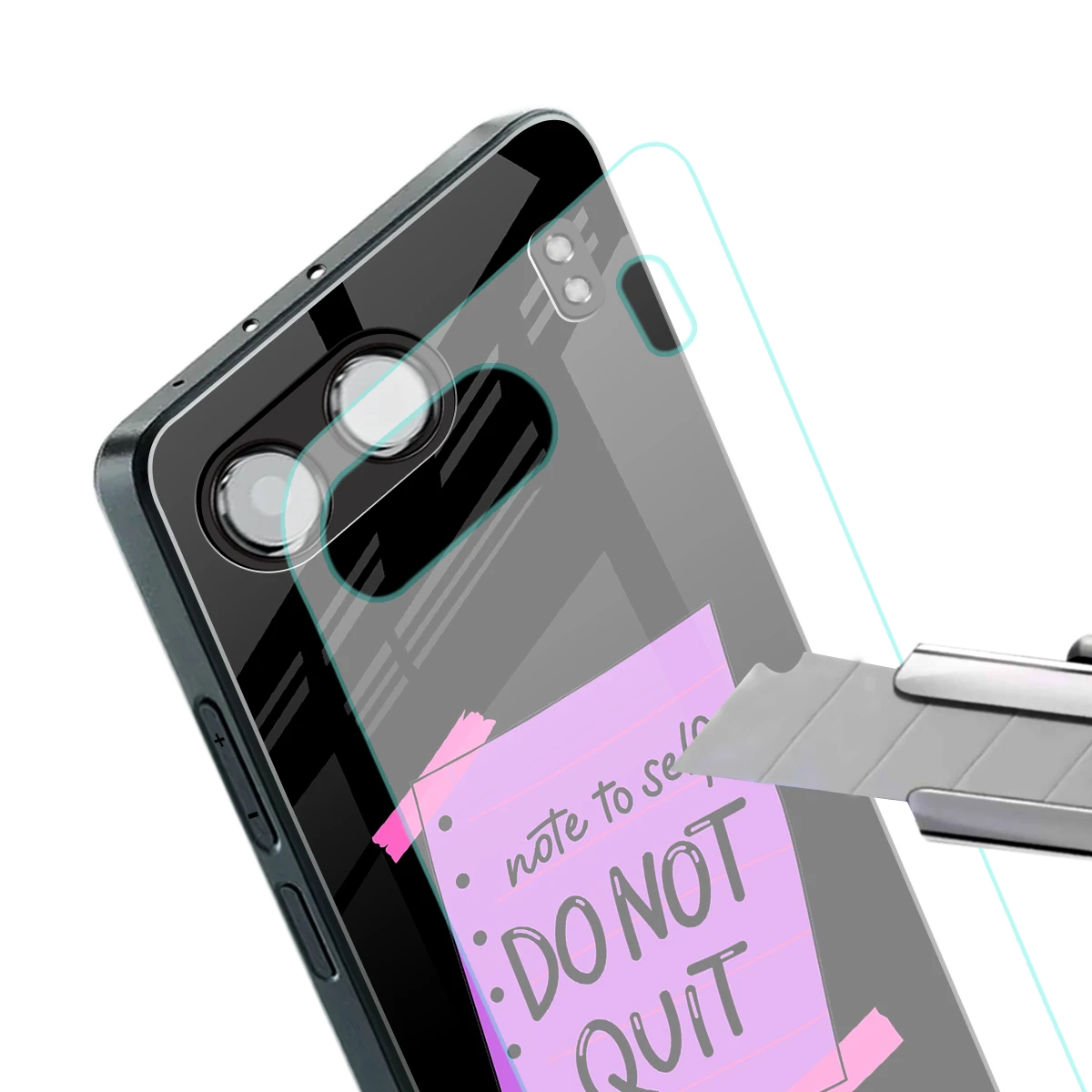 No Not Quit stylish phone case for oneplus nord 4 | glossy glass and slim fit