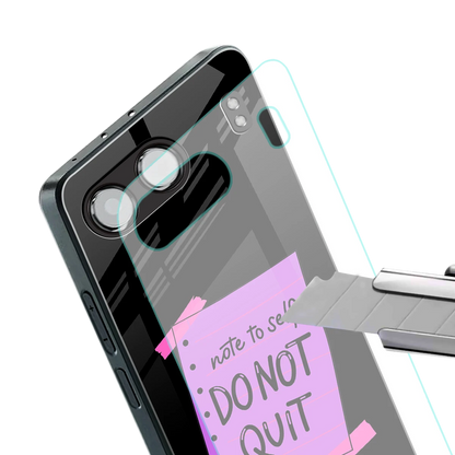 No Not Quit stylish phone case for oneplus nord 4 | glossy glass and slim fit