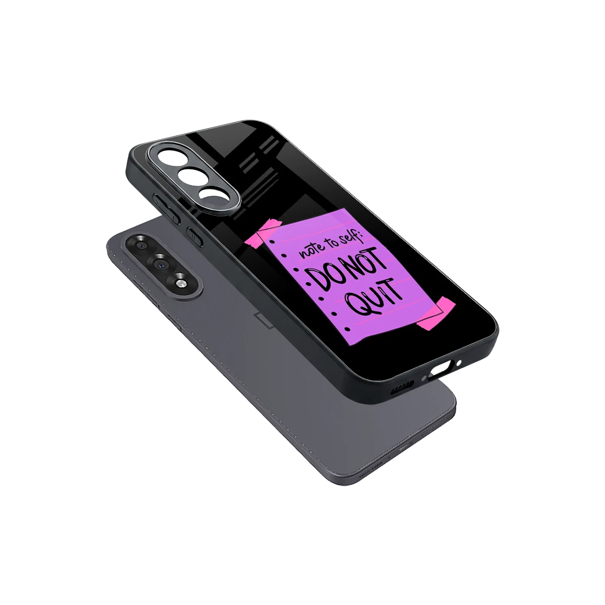No Not Quit sleek oneplus nord 5 cover with tempered glass back and TPU edges
