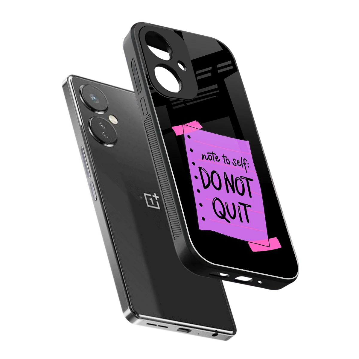 No Not Quit sleek oneplus nord ce 3 cover with tempered glass back and TPU edges