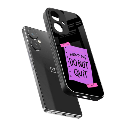 No Not Quit sleek oneplus nord ce 3 cover with tempered glass back and TPU edges