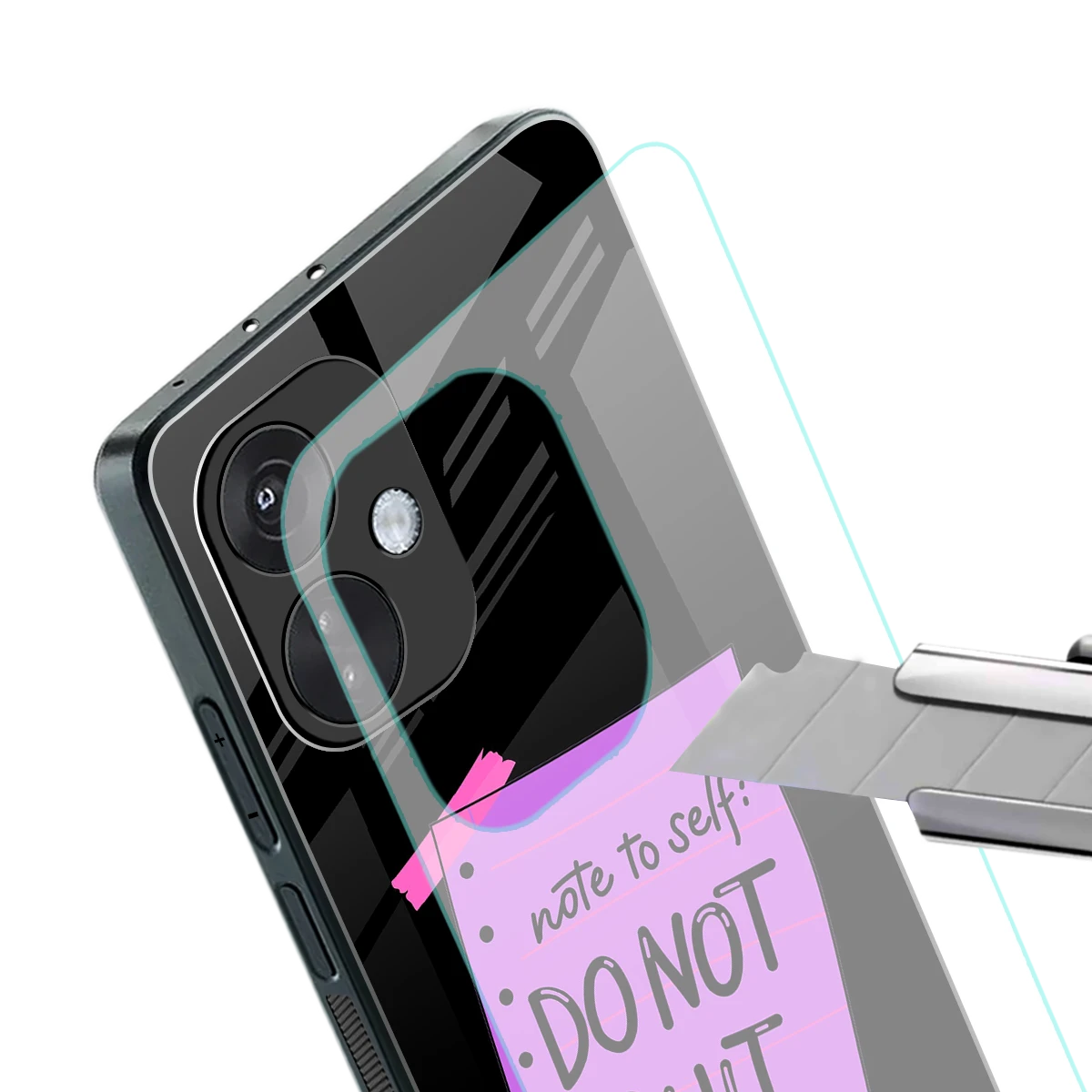 No Not Quit stylish phone case for oneplus nord ce 3 | glossy glass and slim fit