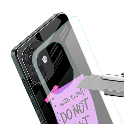 No Not Quit stylish phone case for oneplus nord ce 3 | glossy glass and slim fit