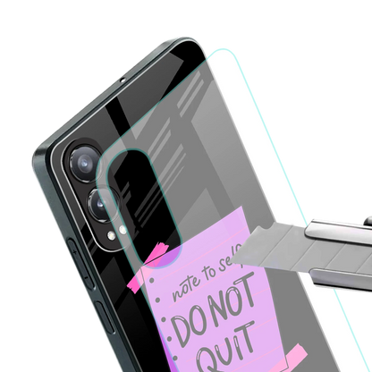 No Not Quit stylish phone case for oneplus nord ce 4 lite | glossy glass and slim fit