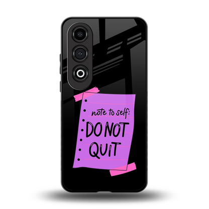 No Not Quit back phone cover | glass case for oneplus nord ce 4